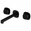 Grifo bimando de lavabo empotrado negro mate de Imex